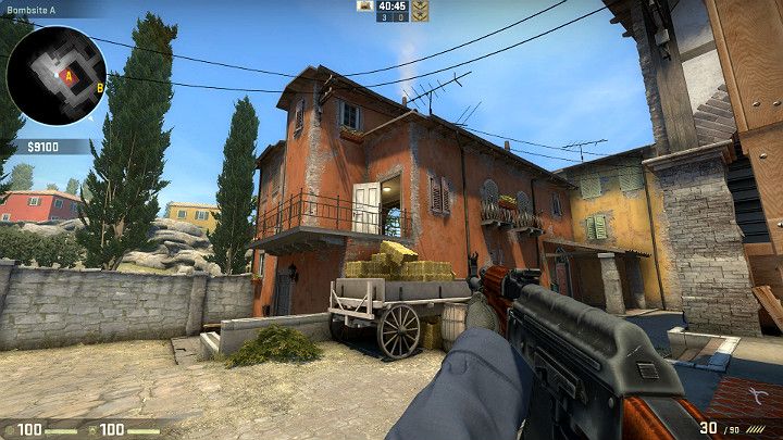 Drzwi balkonowe są kolejnym popularnym miejscem gdzie można spotkać przeciwnika - Inferno | Mapy turniejowe | CS GO - CS GO - poradnik do gry