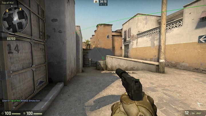 W ten sposób jesteś w stanie osłonić tzw - Dust 2 | Mapy Turniejowe | CS GO - CS GO - poradnik do gry