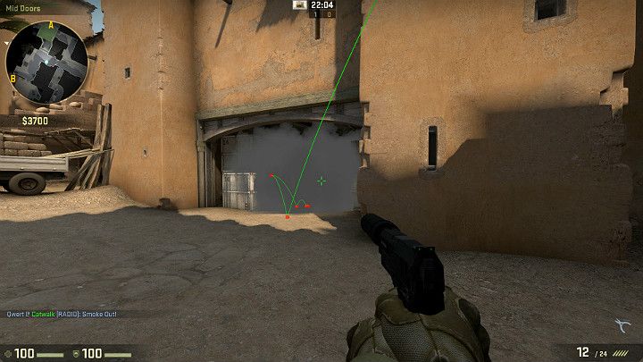 W efekcie wrzucisz granat jeszcze głębiej do tunelu Antyterrorystów, maksymalnie ograniczając ich widoczność - Dust 2 | Mapy Turniejowe | CS GO - CS GO - poradnik do gry