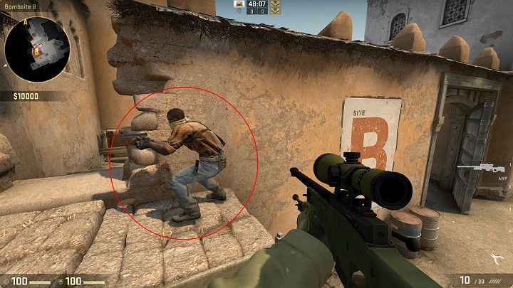 Gdy sojusznik ustawi się nieco wyżej od wcześniej zaprezentowanej pozycji możesz także wskoczyć na jego plecy - Dust 2 | Mapy Turniejowe | CS GO - CS GO - poradnik do gry