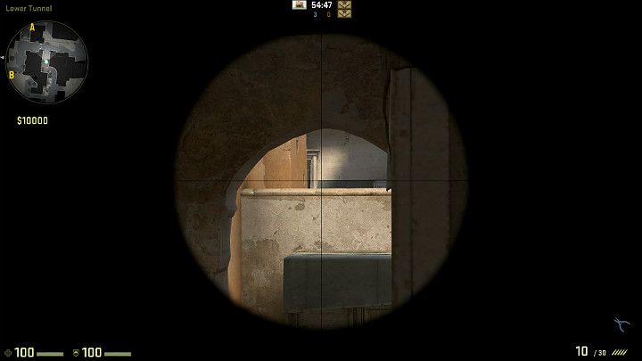 Dzięki temu będziesz mieć bardzo dobrą widoczność na przeciwników, którzy wyjdą od strony miejsca podłożenia bomby A - Dust 2 | Mapy Turniejowe | CS GO - CS GO - poradnik do gry