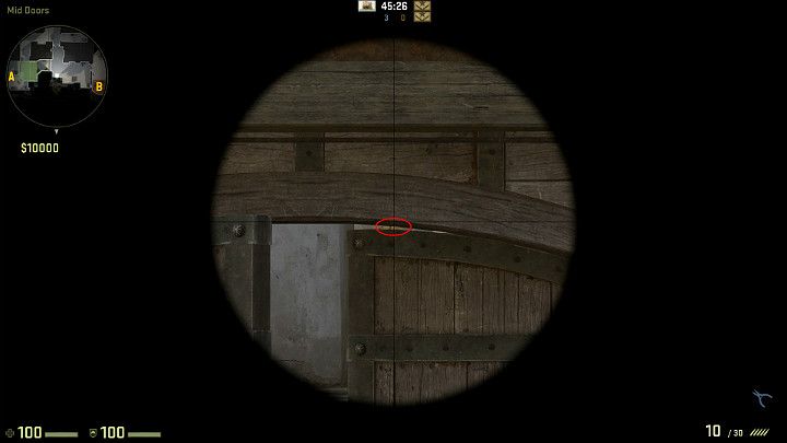 Używając przybliżenia będziesz w stanie dostrzec przeciwnika na drugim końcu mapy, a on nie będzie widział Ciebie - Dust 2 | Mapy Turniejowe | CS GO - CS GO - poradnik do gry