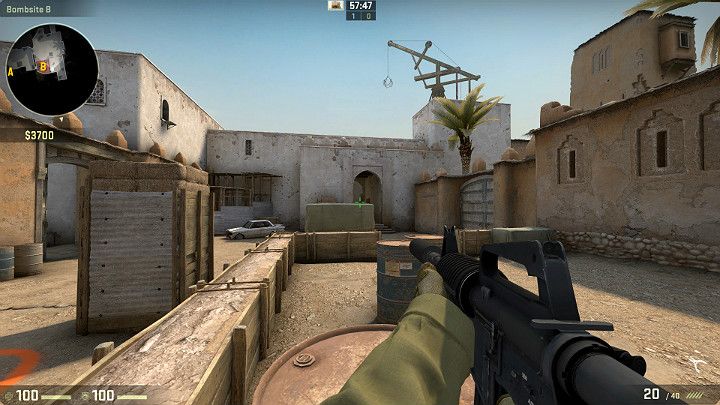 Bardzo popularne miejsce zajmowane przez Antyterrorystów ustawiających defensywę na punkcie B - Dust 2 | Mapy Turniejowe | CS GO - CS GO - poradnik do gry