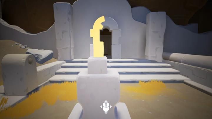 Najpierw przesuń kolumnę pod drzwi i z pomocą piedestału utwórz ramę drzwi. - Zagadki z wrotami | Rozdział 1 | Opis przejścia - Rime - poradnik do gry