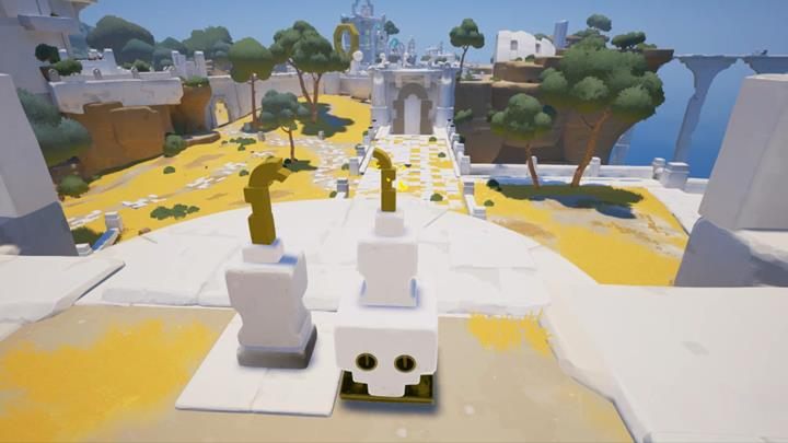 Z pomocą zreperowanej ramy możesz stworzyć wielkie drzwi. - Zagadki z wrotami | Rozdział 1 | Opis przejścia - Rime - poradnik do gry