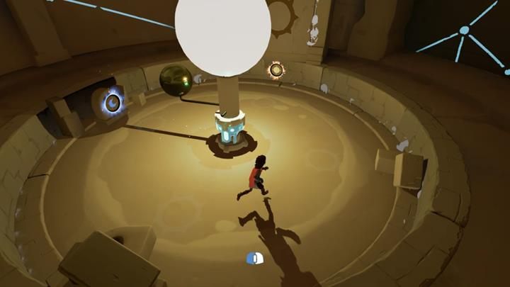 Ustaw kulę w następujący sposób i podejdź pod drugi słoneczny znak. - Spotkanie z bestią i pierwszy wiatrak | Rozdział 2 | Opis przejścia - Rime - poradnik do gry