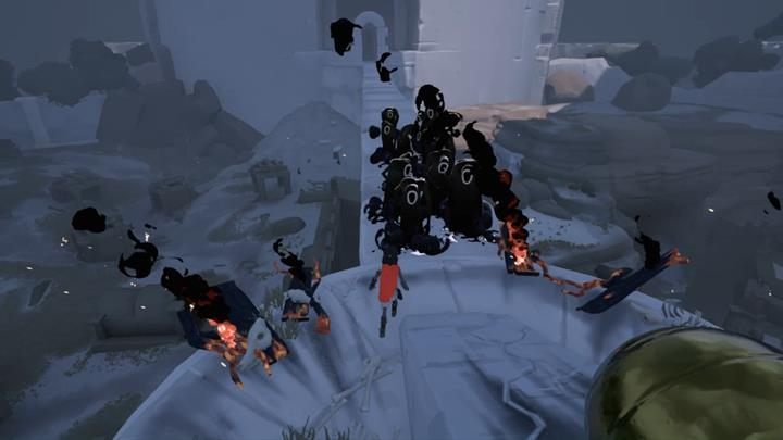 Użyj kuli, by zrzucić zjawy z mostu. - Ostatnie spotkanie z bestią i zagadka z czasem | Rozdział 2 | Opis przejścia - Rime - poradnik do gry