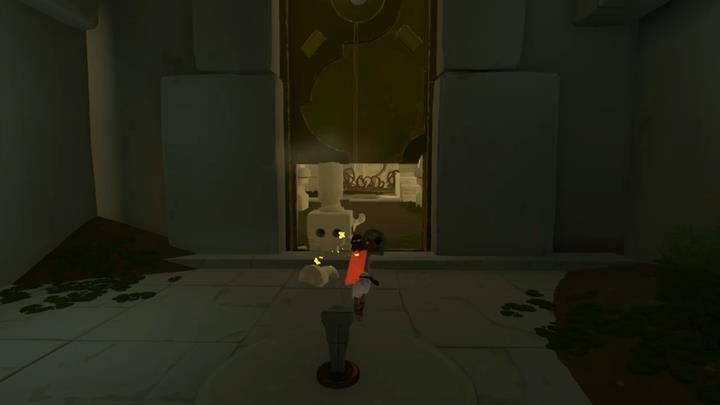 Podsuń blok pod drzwi. - Stworzenie robota | Rozdział 3 | Opis przejścia - Rime - poradnik do gry