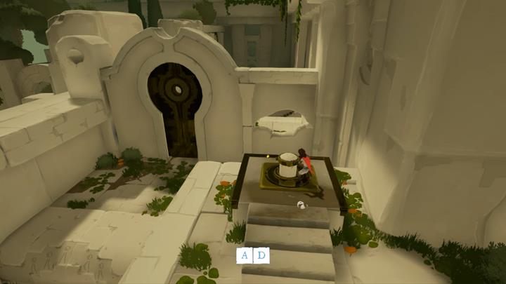 Przekręć kołowrotek i odblokuj przejście dla robota. - Wędrówka z robotem | Rozdział 3 | Opis przejścia - Rime - poradnik do gry