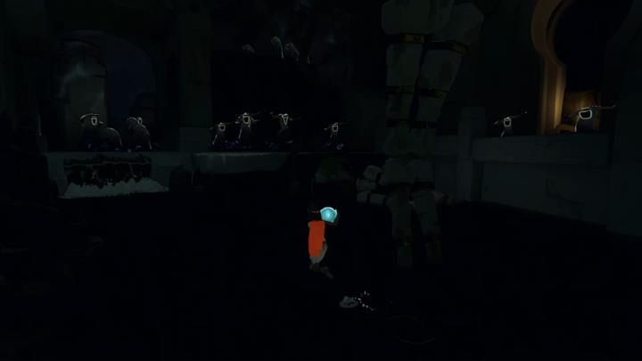 Przegnaj upiory z pomocą kuli. - Wędrówka z robotem | Rozdział 3 | Opis przejścia - Rime - poradnik do gry