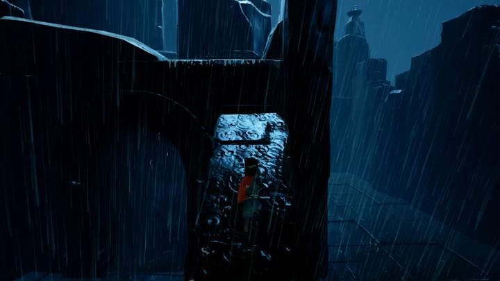 Przejdź przez powaloną kolumnę. - Poświęcenie robotów | Rozdział 4 | Opis przejścia - Rime - poradnik do gry