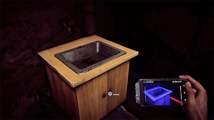 Na sam koniec powróć na parter i zainteresuj się pokazanym na dołączonym obrazku zlewem - Eksploracja budynku C | Black | Opis przejścia Get Even - Get Even - poradnik do gry