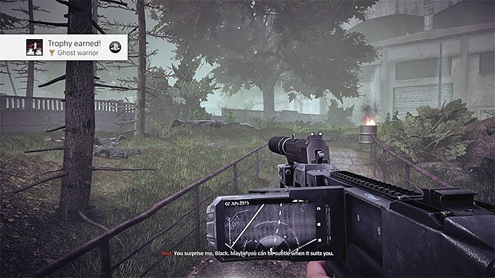 Moment otrzymania osiągnięcia - Cień wojownika | Osiągnięcia i trofea Get Even - Get Even - poradnik do gry