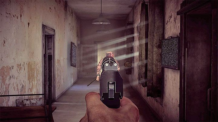 Może zaatakować Cię pacjent i musisz go zastrzelić - Eksploracja budynku B | Black | Opis przejścia Get Even - Get Even - poradnik do gry