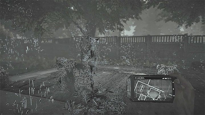 Znajdziesz się na otwartej przestrzeni i musisz wyruszyć w stronę magazynu - Ustalenie tożsamości ofiary | Black | Opis przejścia Get Even - Get Even - poradnik do gry