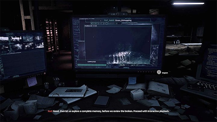 Prawy ekran służy do potwierdzania akcji zainicjowania nowego wspomnienia - Jak grać jako Red? - Get Even - poradnik do gry