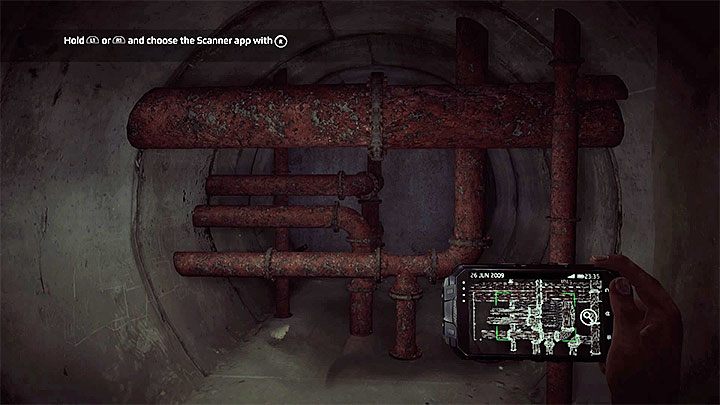 Po odczytaniu e-maila rozpocznij liniowy przemarsz, w trakcie którego możesz pomagać sobie lampą UV (widoczne ślady) - Kradzież prototypu i zniszczenie danych | Black | Opis przejścia Get Even - Get Even - poradnik do gry