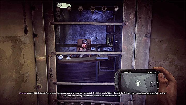 Szansa na odblokowanie tego osiągnięcia pojawia się podczas pierwszej wizyty w bloku C szpitala psychiatrycznego grając jako Black, aczkolwiek wymusza ono żeby w trakcie wcześniejszych wizyt w psychiatryku (w dwóch różnych częściach budynku B szpitala) NIE UWOLNIĆ żadnego z pacjentów - Czas na herbatkę | Osiągnięcia i trofea Get Even - Get Even - poradnik do gry