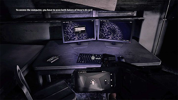 Użyj komputera - Jak rozwiązać zagadkę z kartą ID Rose? | Get Even - Get Even - poradnik do gry