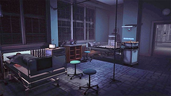 W celu przystąpienia do tej zagadki musisz kontynuować podróż przez szpital aż dotrzesz do pomieszczenia, w którym zapalonych jest kilka świeczek - miejsce to pokazuje dołączony obrazek - Jak rozwiązać zagadkę ze świeczkami w szpitalu? | Get Even - Get Even - poradnik do gry