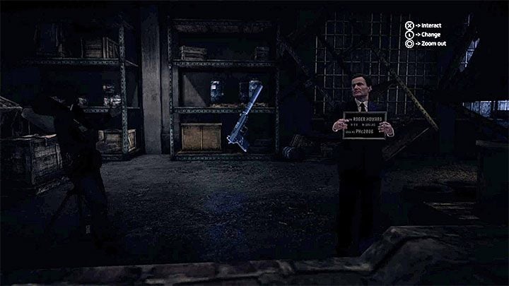 Przejdź teraz do manipulowania środkowym fragmentem i wybieraj kolejne propozycje do momentu gdy jako narzędzie zbrodni wyświetli się pistolet z tłumikiem (powyższy obrazek) - Jak rozwiązać zagadkę z ustaleniem przebiegu morderstwa (Red)? | Get Even - Get Even - poradnik do gry