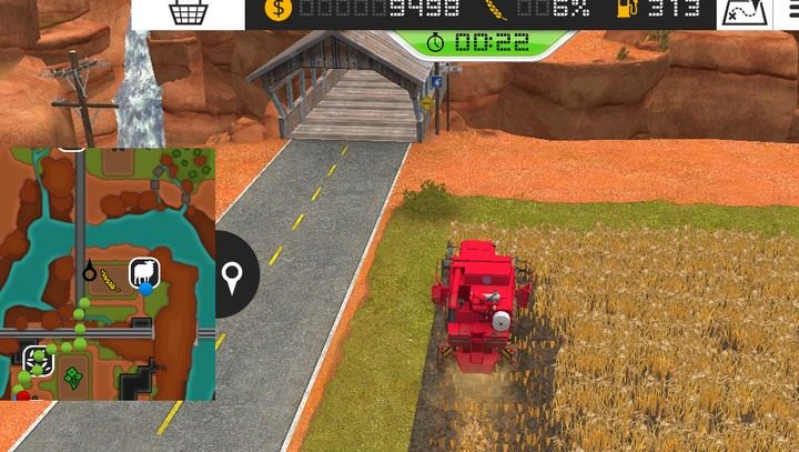 Kombajn zbierze plony, które później możesz sprzedać lub zawieźć wywrotką do magazynu - Uprawa roli i nawożenie w Farming Simulator 18 | Dla początkujących - Farming Simulator 18 - poradnik do gry