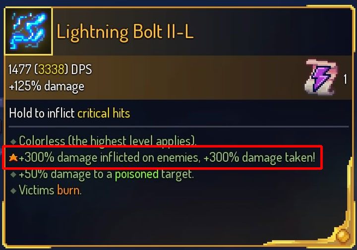 Czerwona czaszka informuje o tym, że bohater otrzymuje zwiększone obrażenia - Co oznaczają czaszki nad głową bohatera w Dead Cells? - Dead Cells - poradnik do gry