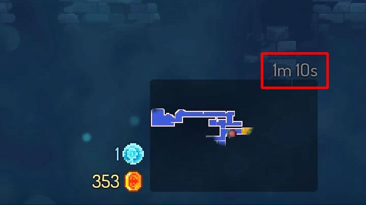 Licznik upływu czasu znajduje się w prawym dolnym rogu ekranu nad mini-mapą - Arriba, Arriba! Andale, Andale! - trofeum w Dead Cells - Dead Cells - poradnik do gry