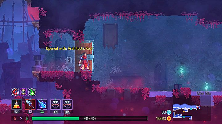 Z kluczem Architects Key udaj się na koniec mapy - Jak zdobyć klucz Architects Key w Dead Cells? - Dead Cells - poradnik do gry