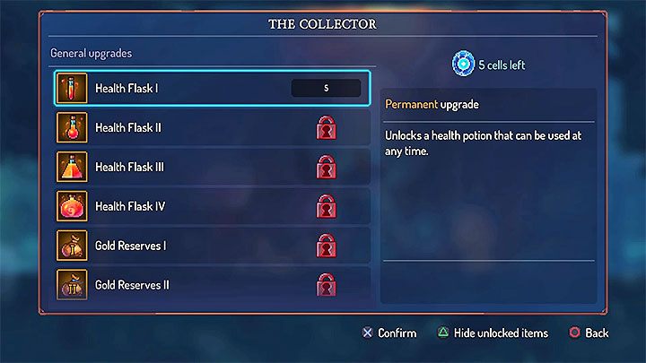 Inne startowe permanentne ulepszenia możesz zignorować w początkowej fazie gry - Jakie permanentne ulepszenia najpierw odblokować w Dead Cells? - Dead Cells - poradnik do gry