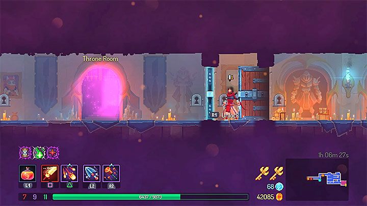 Do ostatniej lokacji gry o nazwie Throne Room możesz dostać się wyłącznie od strony zamku High Peak Castle - Throne Room - poziom w Dead Cells - Dead Cells - poradnik do gry