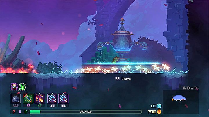 Jeśli udało ci się pokonać bossa Hand of the King (nie zapomnij pozbierać lootu, w tym unikalnej lancy oraz komórki macierzystej bossa - Throne Room - poziom w Dead Cells - Dead Cells - poradnik do gry