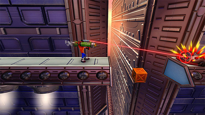 Zajmij się teraz eksploracją obszarów na prawo od miejsca przystąpienia do sekretnej lokacji - Gone Tomorrow | Crash Bandicoot 3 | Opis przejścia | Crash N. Sane Trilogy - Crash Bandicoot N. Sane Trilogy - poradnik do gry