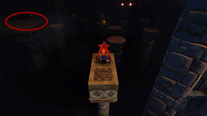 Wyrusz w lewo i pamiętaj o konieczności odbicia się od pająka w celu uniknięcia spadnięcia w przepaść - Jaws of Darkness | Cortex Island | Opis przejścia | Crash N. Sane Trilogy - Crash Bandicoot N. Sane Trilogy - poradnik do gry