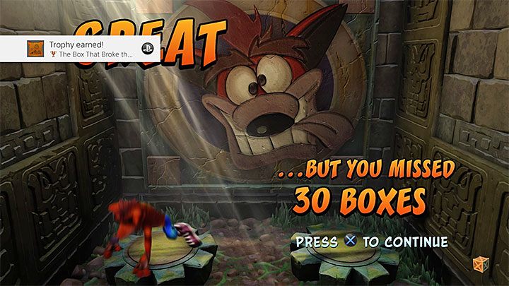 Rodzaj trofeum: Brązowe - The Great Hall | Cortex Island | Opis przejścia | Crash N. Sane Trilogy - Crash Bandicoot N. Sane Trilogy - poradnik do gry