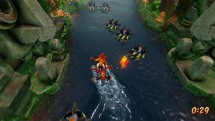 Rozpocznij liniową podróż i spodziewaj się tego, że już wkrótce napotkasz pierwsze potwory - Hang Eight | Jungle Warp Room | Opis przyjścia | Crash Bandicoot N. Sane Trilogy - Crash Bandicoot N. Sane Trilogy - poradnik do gry