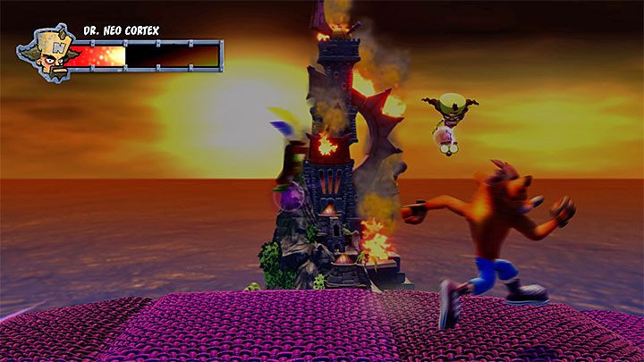 Biegnij w prawo i bądź gotowy żeby szybko zawrócić i odskoczyć w lewo - Cortex N. Capacitated | Crash Bandicoot - Trofea - Crash Bandicoot N. Sane Trilogy - poradnik do gry