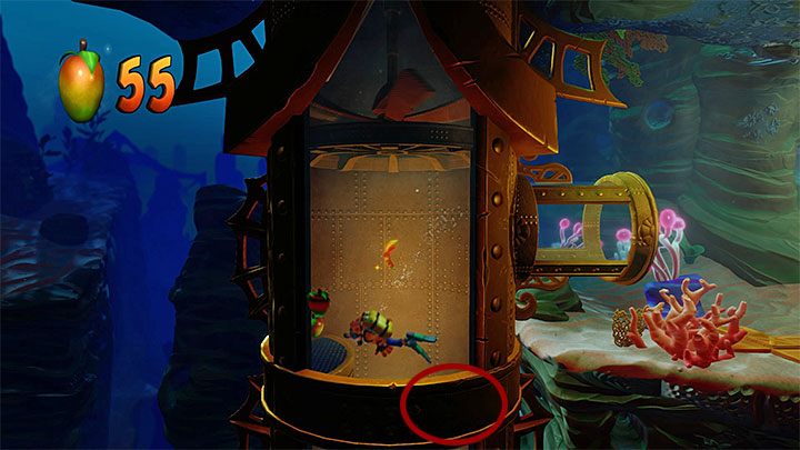 Po odblokowaniu checkpointu dotrzyj do dużego okrągłego zbiornika - Under Pressure | Crash Bandicoot 3 | Opis przejścia | Crash N. Sane Trilogy - Crash Bandicoot N. Sane Trilogy - poradnik do gry