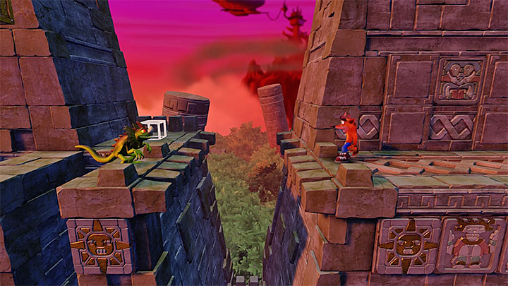 Za kilka chwil powinieneś dotrzeć do portalu, który dla odmiany pozwala przystąpić do bonusowej rundy zarezerwowanej dla postaci Tawny - The Lost City | Wumpa Island | Opis przejścia | Crash Bandicoot N. Sane Trilogy - Crash Bandicoot N. Sane Trilogy - poradnik do gry