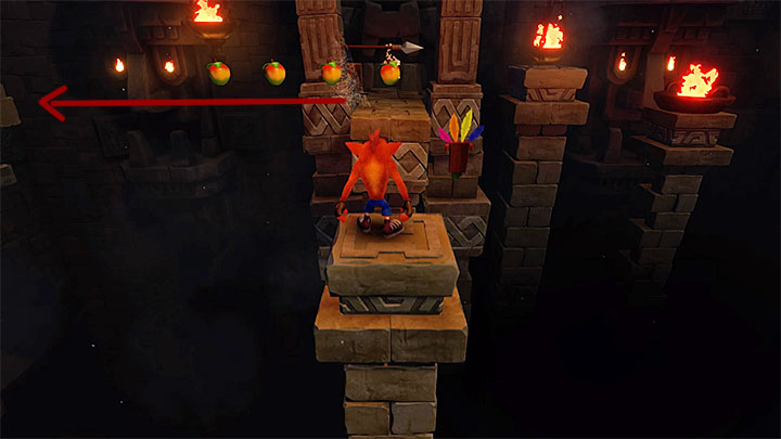 Do pokonania będziesz miał wkrótce nowy korytarz z kamiennymi blokami szukającymi okazji do zmiażdżenia Crasha - Temple Ruins | Wumpa Island | Opis przejścia | Crash Bandicoot N. Sane Trilogy - Crash Bandicoot N. Sane Trilogy - poradnik do gry