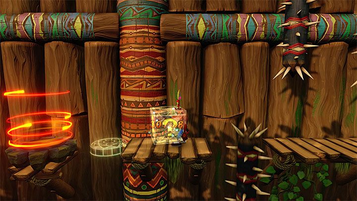 Sporym utrudnieniem w tym oraz w kolejnych etapach są pojawiający się po raz pierwszy tubylcy - The Great Gate | Crash Bandicoot - N. Sanity Island - Crash Bandicoot N. Sane Trilogy - poradnik do gry