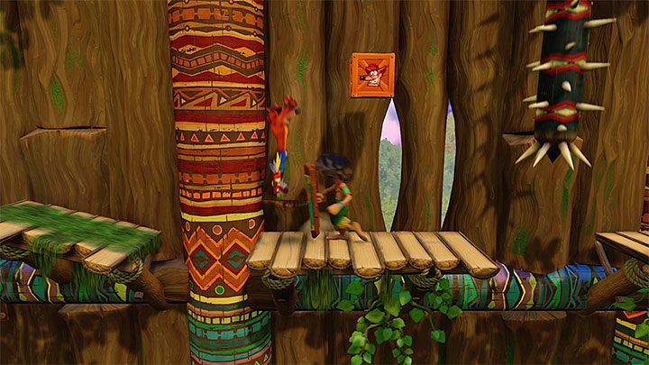Początkowa część tego etapu nie zapowiada jeszcze horroru jaki czeka Cię później - Native Fortress | Crash Bandicoot - N. Sanity Island - Crash Bandicoot N. Sane Trilogy - poradnik do gry