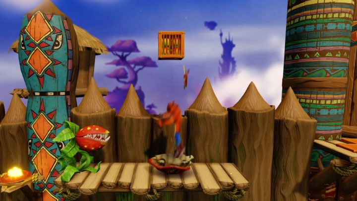 Zalicz nową długą wspinaczkę, która doprowadzi Cięd o punktu kontrolnego - Native Fortress | Crash Bandicoot - N. Sanity Island - Crash Bandicoot N. Sane Trilogy - poradnik do gry