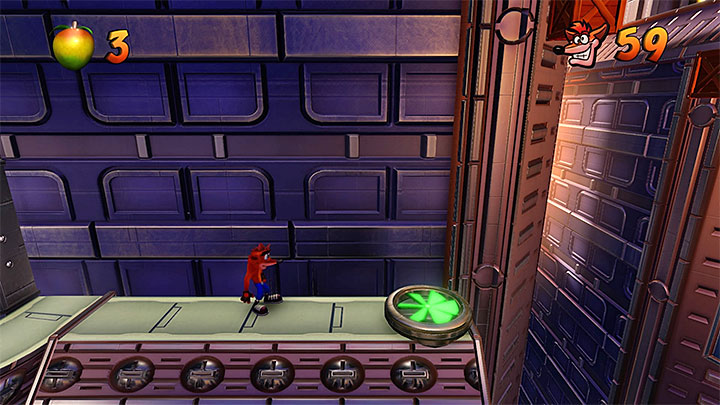 W ostatniej części opisywanego poziomu szczególnie postaraj się w miejscu z powyższego obrazka - Future Frenzy | Crash Bandicoot 3 | Opis przejścia | Crash N. Sane Trilogy - Crash Bandicoot N. Sane Trilogy - poradnik do gry