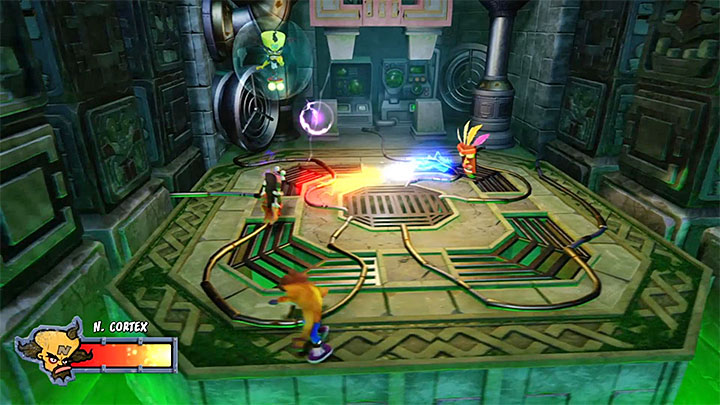 Cortex nie będzie oczywiście biernie przyglądał się walczącym maskom - Cortex N. Carcerated | Crash Bandicoot 3 | Trofea - Crash Bandicoot N. Sane Trilogy - poradnik do gry