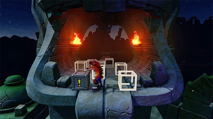 Jeśli nie zaliczyłeś ścieżki śmierci to podróżuj w prawo i ponownie unikaj płomieni oraz zapadających się półek - Road to Ruin | Sewer Warp Room | Opis przejścia | Crash N. Sane Trilogy - Crash Bandicoot N. Sane Trilogy - poradnik do gry