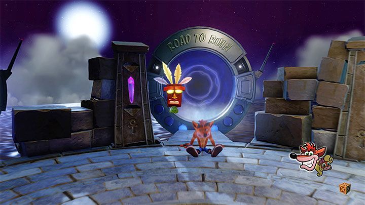 Tak jak zostało to już wcześniej powiedziane w etapie Road to Ruin nie możesz zniszczyć wszystkich skrzyń podczas zaliczania go po raz pierwszy - Road to Ruin | Sewer Warp Room | Opis przejścia | Crash N. Sane Trilogy - Crash Bandicoot N. Sane Trilogy - poradnik do gry