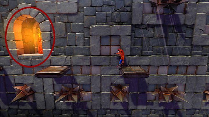 Poniszcz skrzynki z okolic miejsca startu i wyrusz w lewo - Slippery Climb | Cortex Island | Opis przejścia | Crash N. Sane Trilogy - Crash Bandicoot N. Sane Trilogy - poradnik do gry