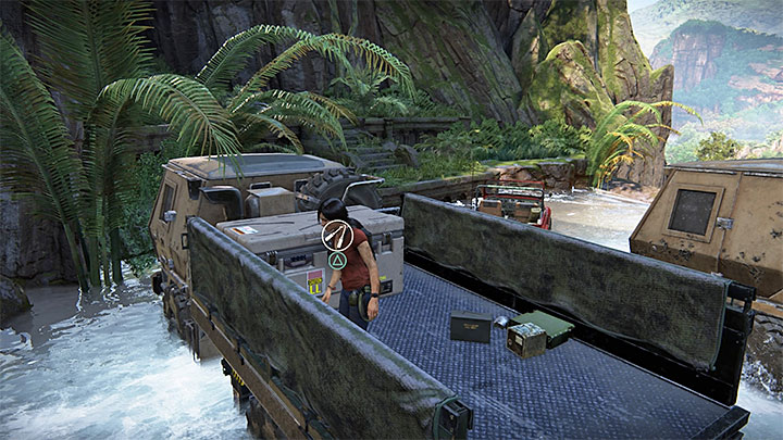 Podobnie jak w przypadku opisanej wcześniej dziewiątej skrzynki musisz liczyć się z pewnymi komplikacjami - 4 - Ghaty Zachodnie - Zdjęcia, opcjonalne rozmowy i skrzynki | Sekrety - Uncharted: Zaginione Dziedzictwo - poradnik do gry