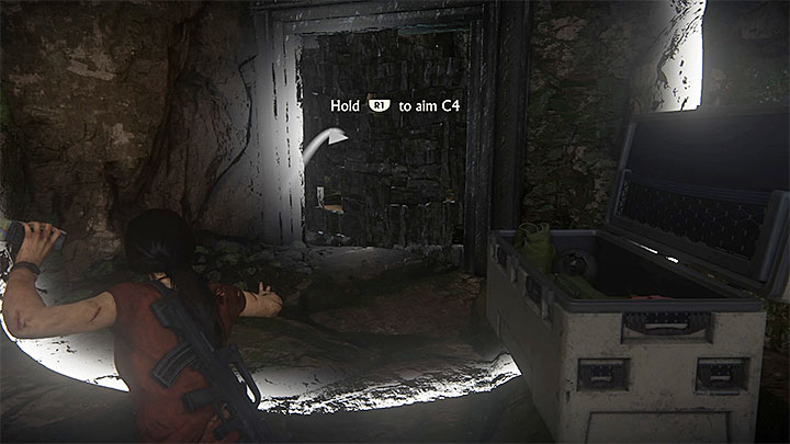 Podrzuć C4 w pobliże osłabionego muru i zdetonuj ładunek - 6 - Strażnik bramy (The Gatekeeper) | Uncharted Zaginione Dziedzictwo - Uncharted: Zaginione Dziedzictwo - poradnik do gry